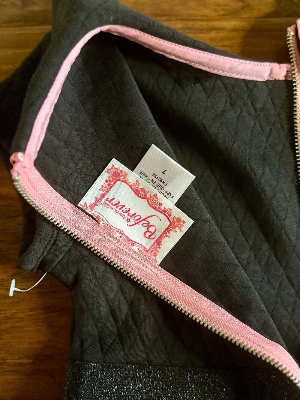 American Girl BeForever Maryellen Quilted Poodle Dress Girls sz 7 - Picture 5 of 5